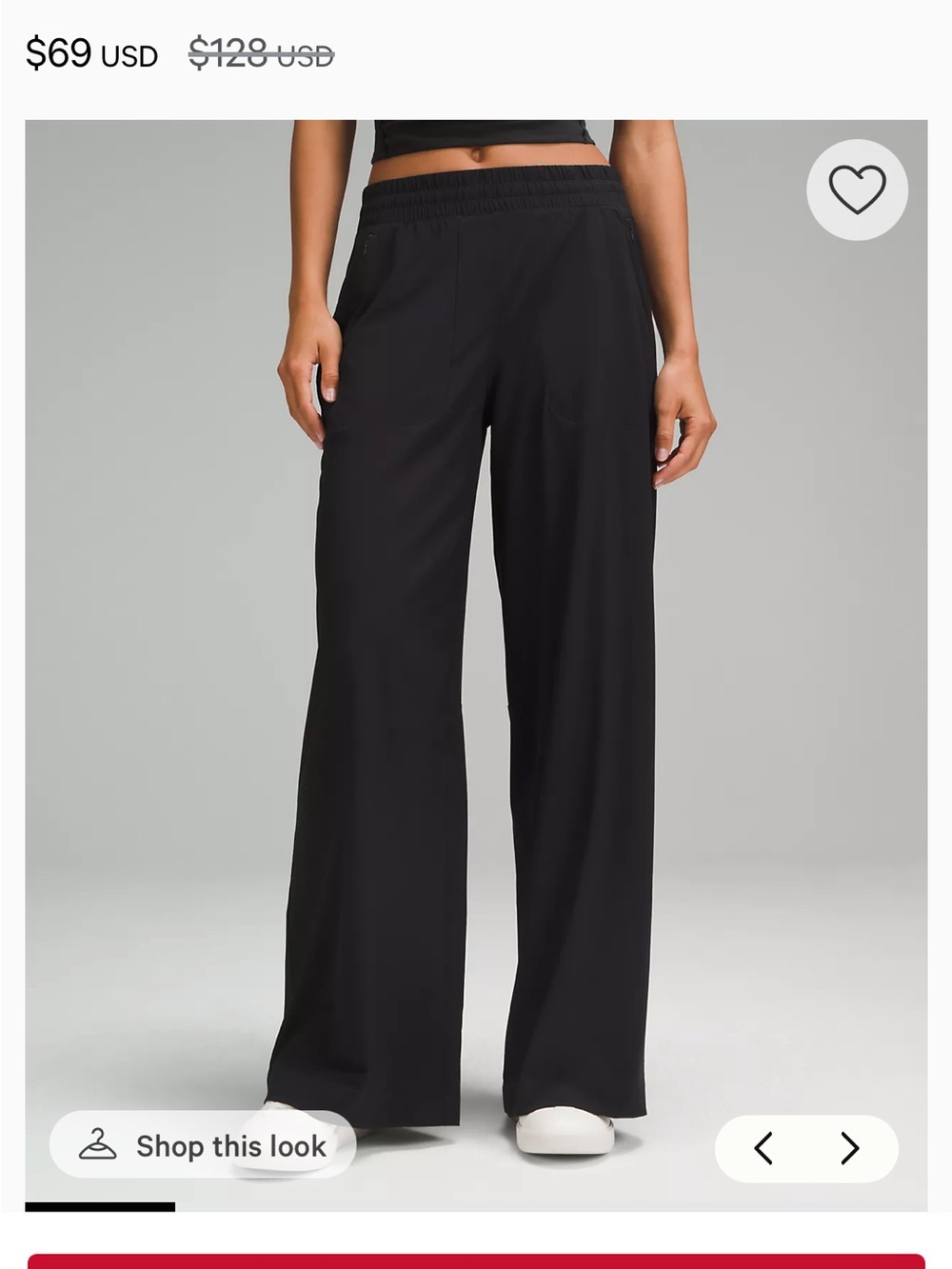 Lululemon Swift Mid-Rise Wide-Leg Pant